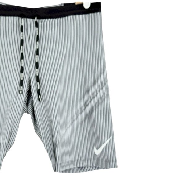 Nike Men's Dri-Fit ADV Running Shorts Size XL Black/White/Grey Tight Fit NWT - Picture 3 of 13